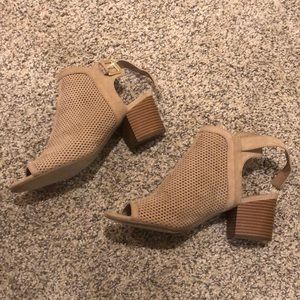 Open toe small heels